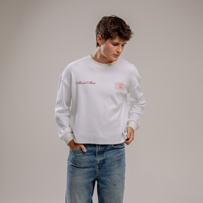 J'adore Waffle Knit Tee (White)