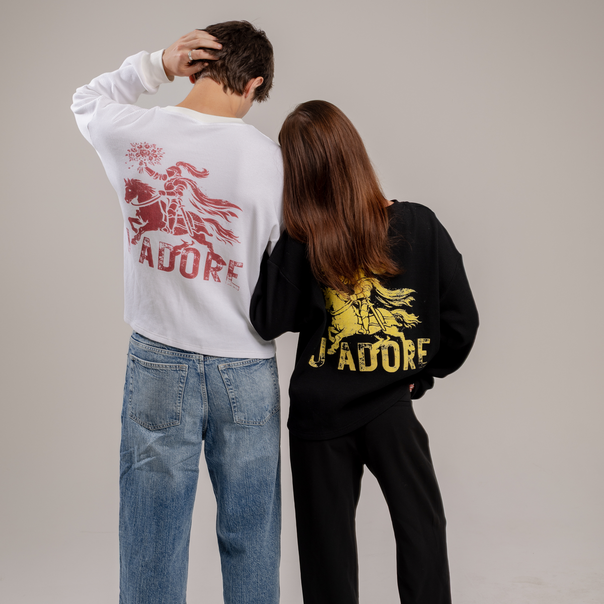 J'adore Waffle Knit Tee (White)