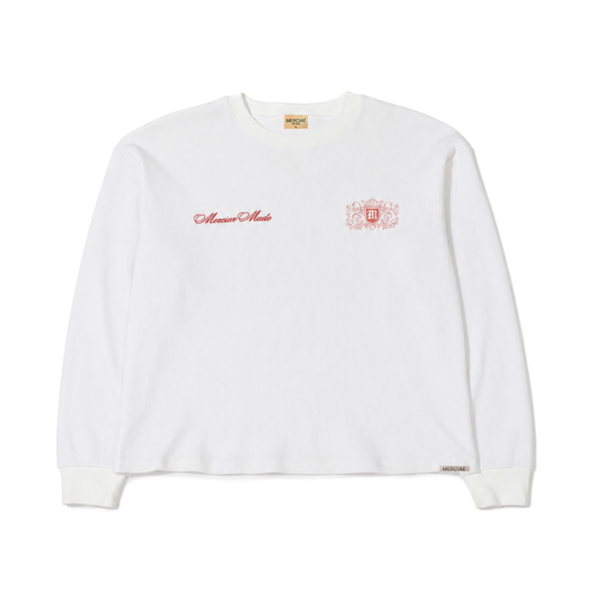 J'adore Waffle Knit Tee (White)