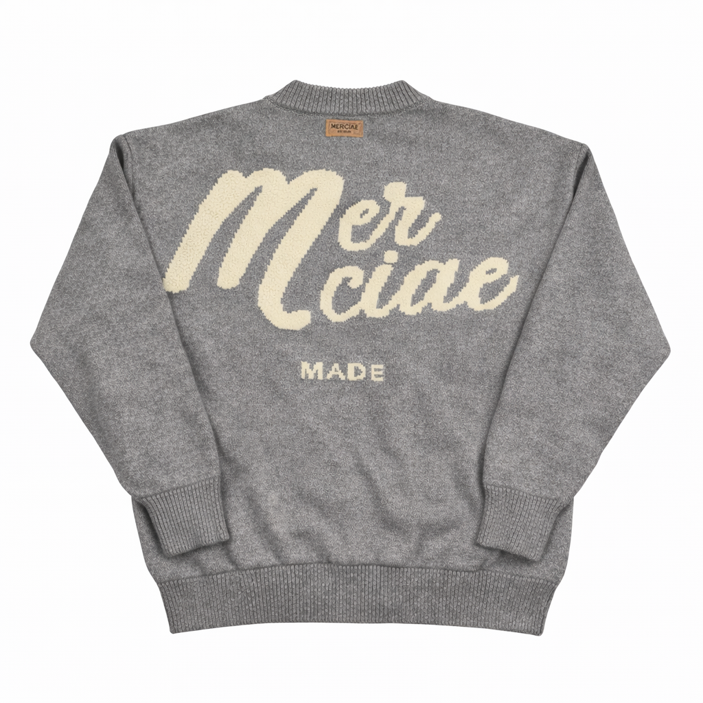 "MERCIAE MADE" Knit Sweater (Grey)