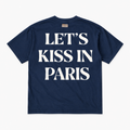 Let's Kiss in Paris Tee (Navy)