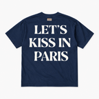 Let's Kiss in Paris Tee (Navy)