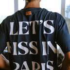 Let's Kiss in Paris Tee (Navy)