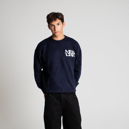 "MERCIAE MADE" Knit Sweater (Navy)