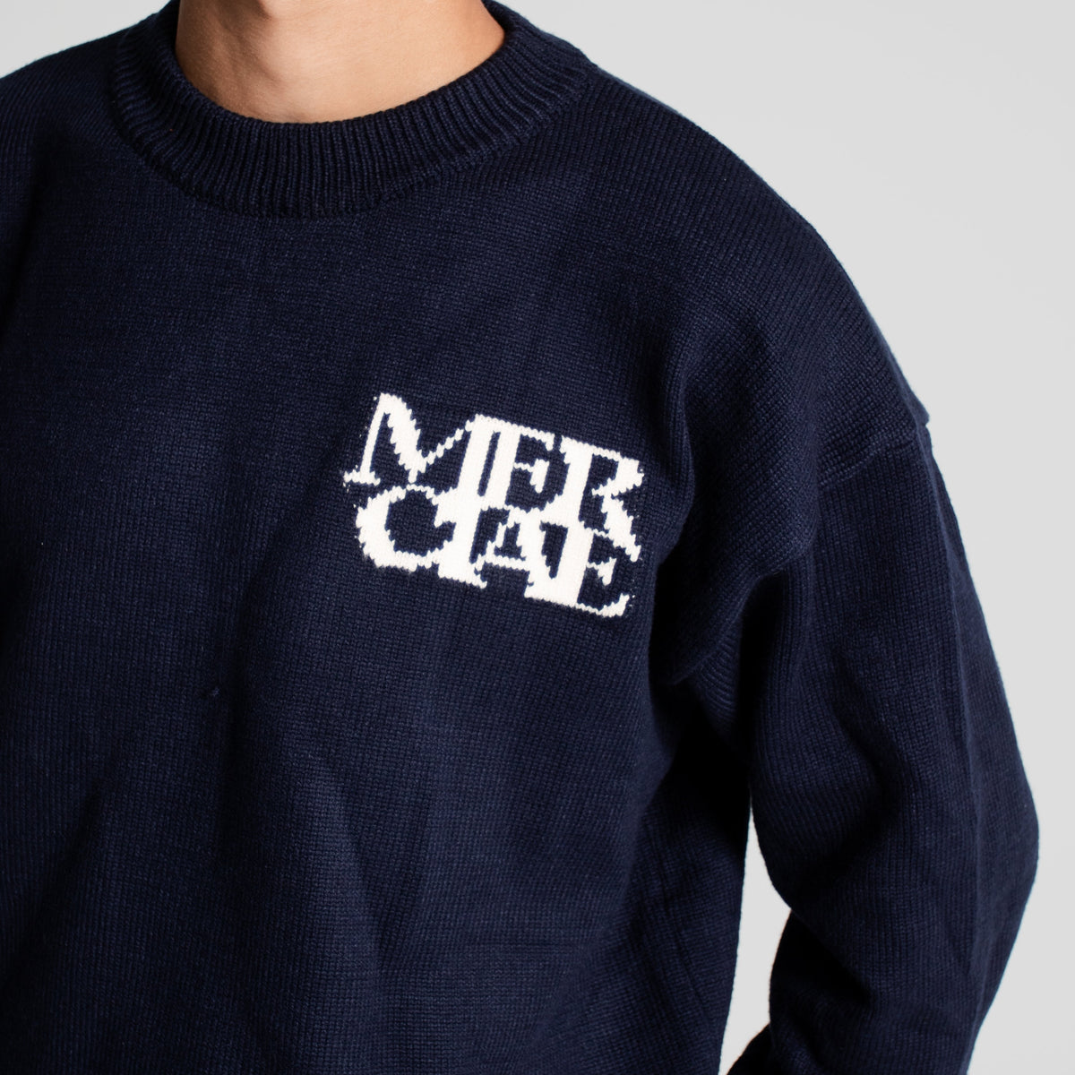 "MERCIAE MADE" Knit Sweater (Navy)