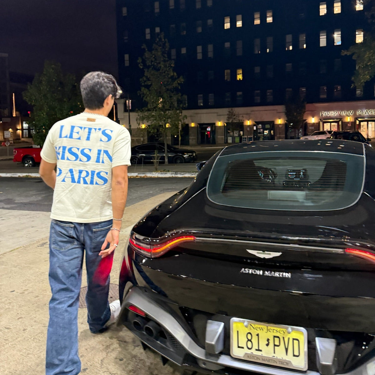 Let's Kiss In Paris Tee (White)