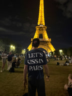 Let's Kiss in Paris Tee (Navy)