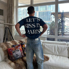 Let's Kiss in Paris Tee (Navy)