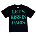 Let's Kiss in Paris Tee (Black)