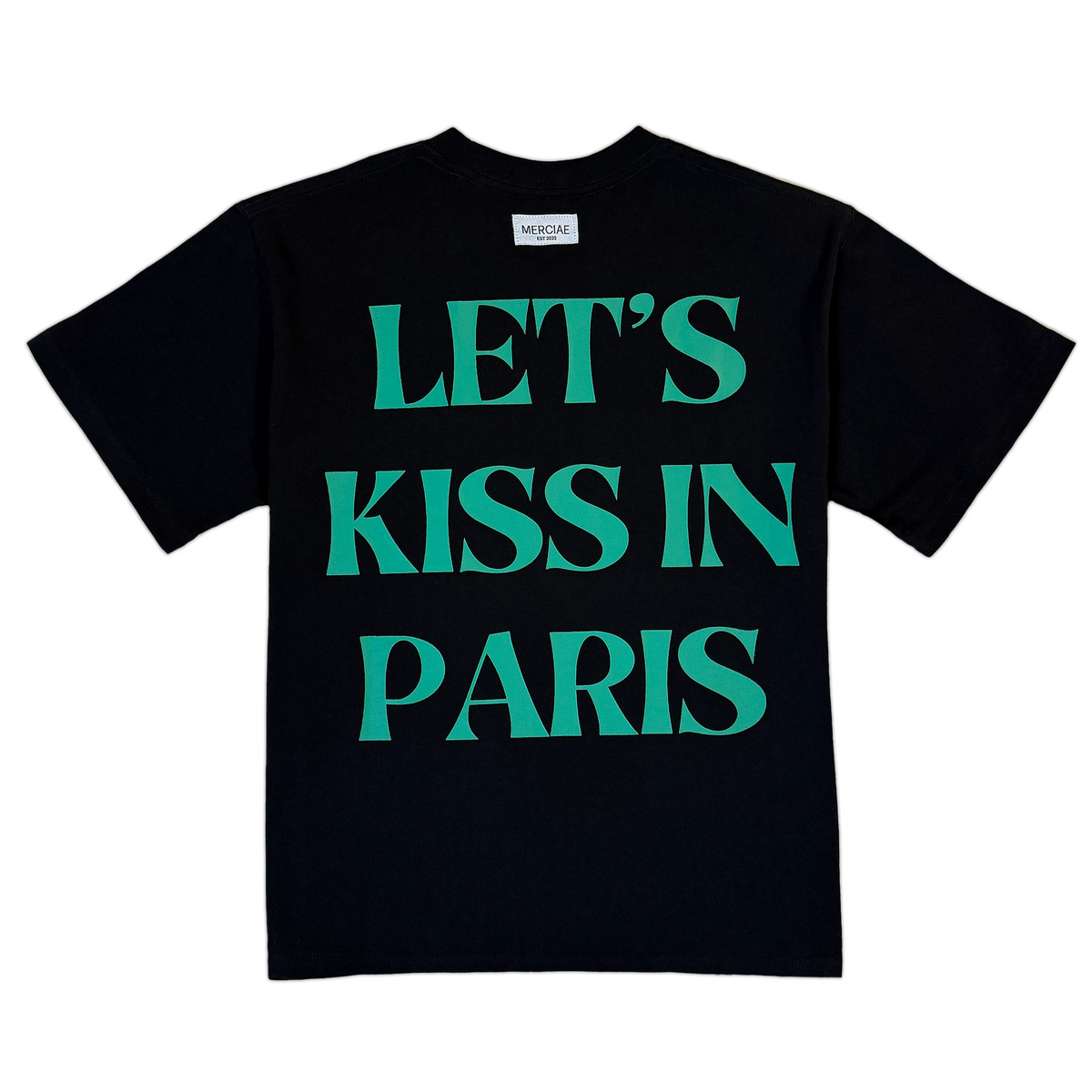 Let's Kiss in Paris Tee (Black)