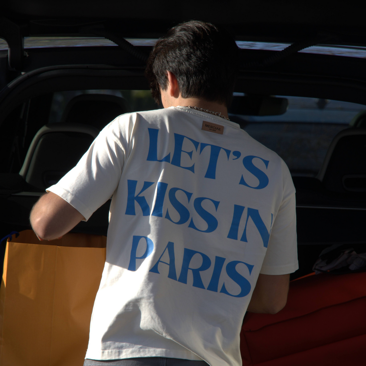 Let's Kiss In Paris Tee (White)