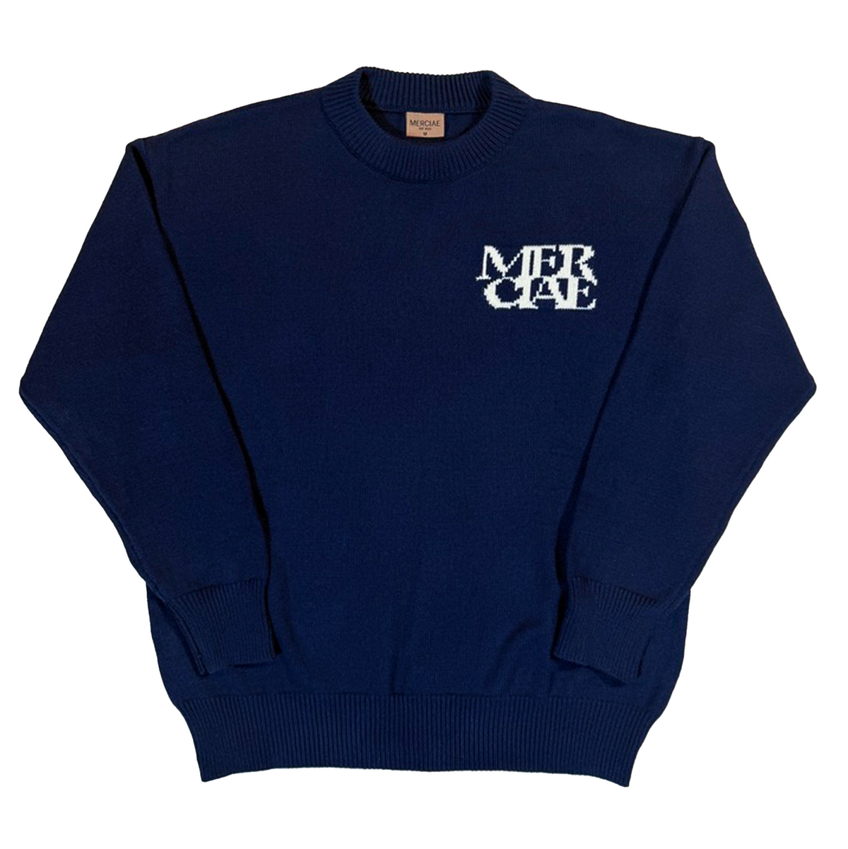 "MERCIAE MADE" Knit Sweater (Navy)